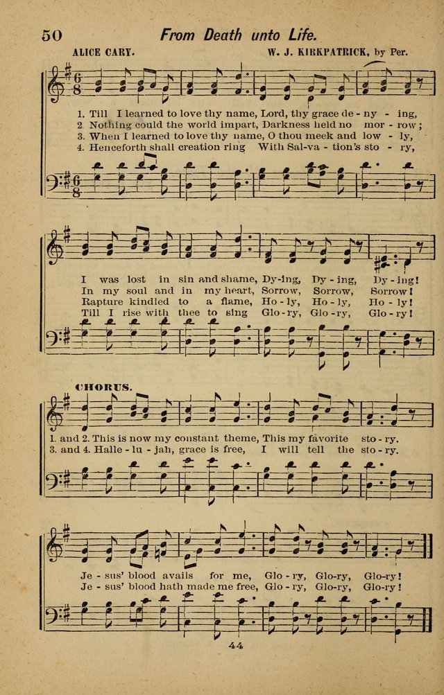 Joy to the World: or, sacred songs for gospel meetings page 44