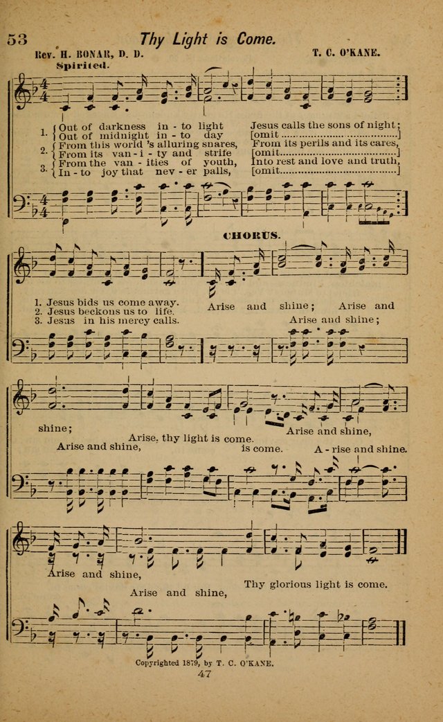 Joy to the World: or, sacred songs for gospel meetings page 47