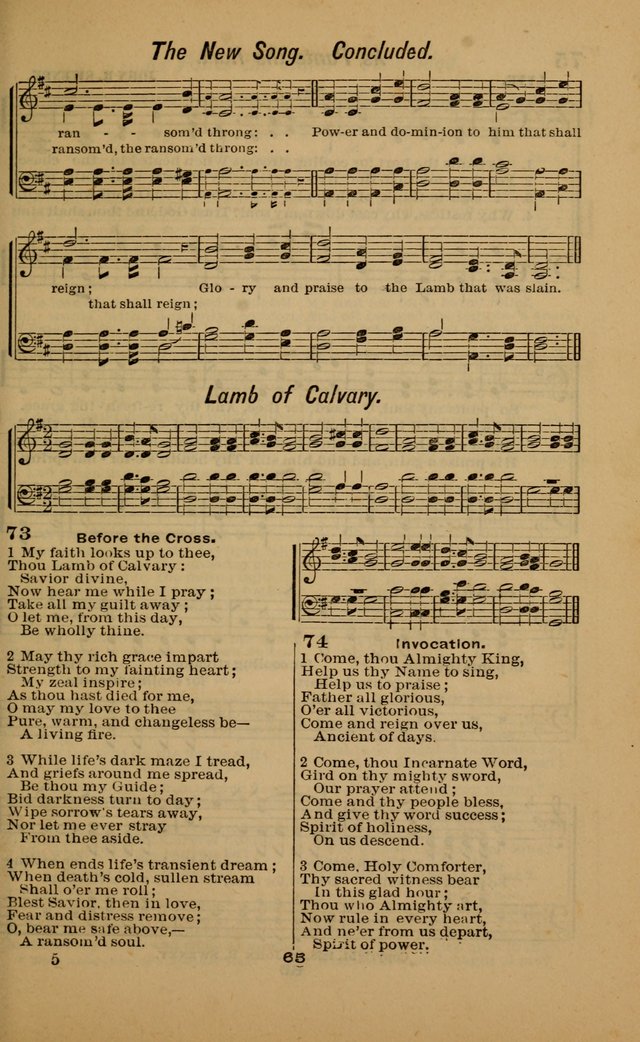 Joy to the World: or, sacred songs for gospel meetings page 65