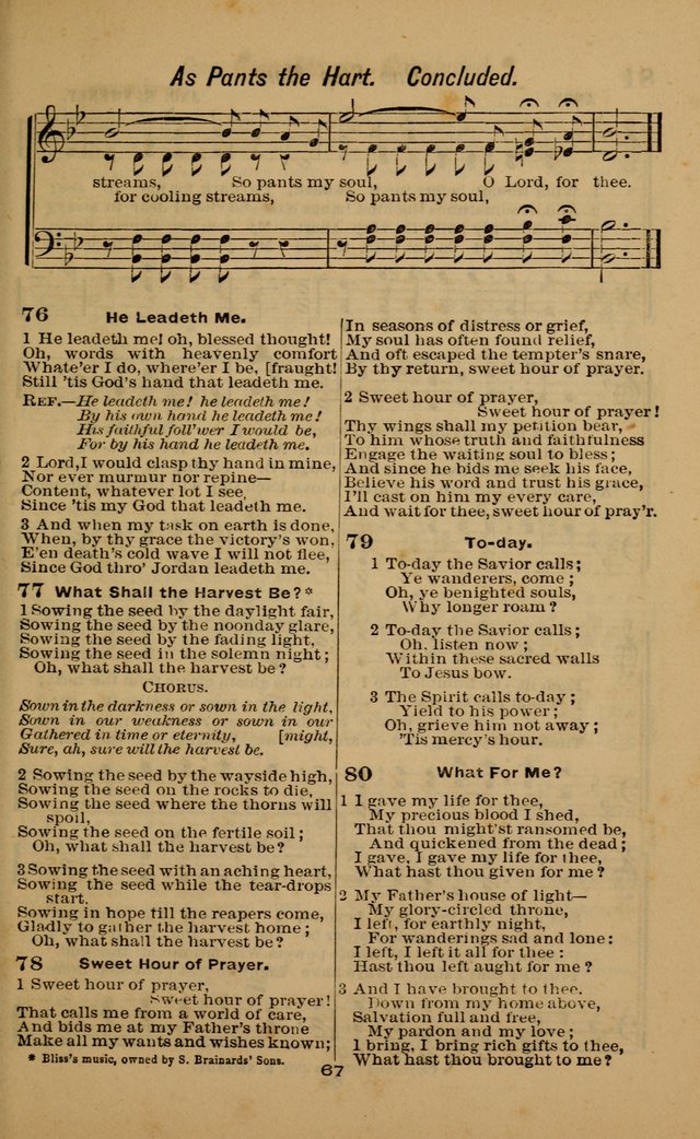 Joy to the World: or, sacred songs for gospel meetings page 67