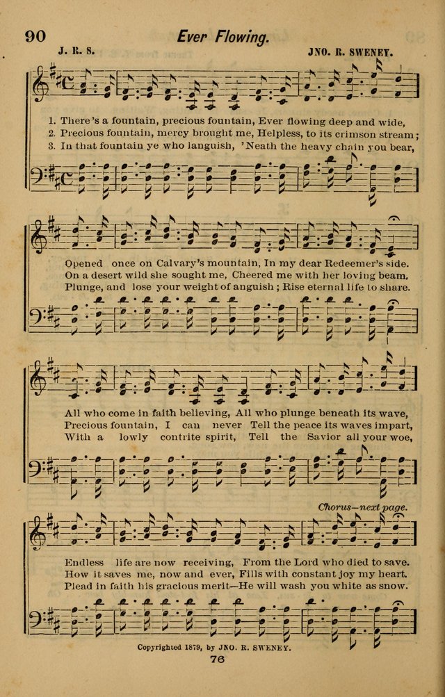 Joy to the World: or, sacred songs for gospel meetings page 76