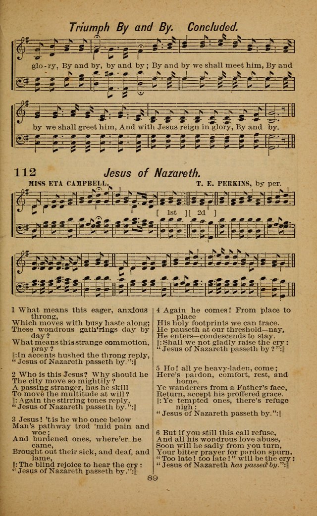 Joy to the World: or, sacred songs for gospel meetings page 89