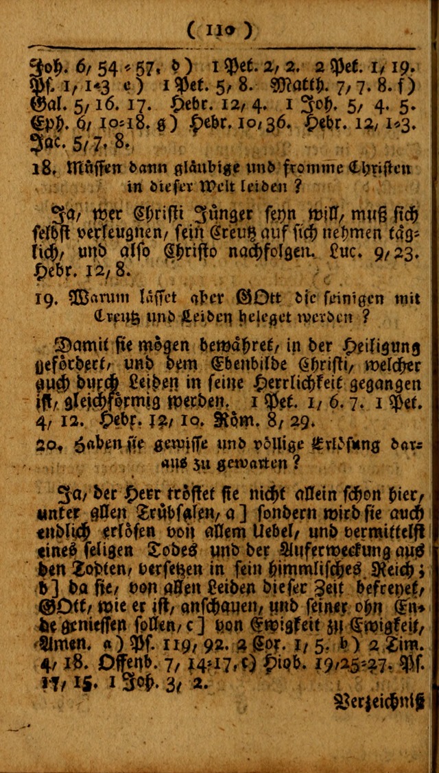 Kleine catechismus des D. Martin Luthers: nebst den gewoÌˆhulichen Morgen-Zisch- und Abend-Gebeten ; welchem die ordnung des heils ... wie auch ... d page 110