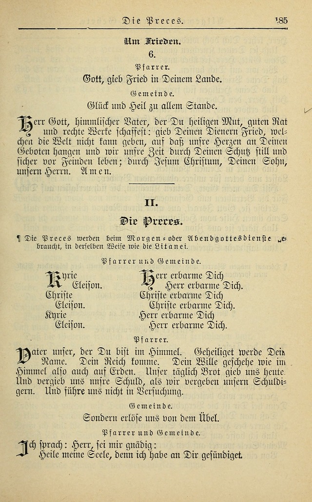 Kirchenbuch für Evangelisch-Lutherische Gemeinden page 185