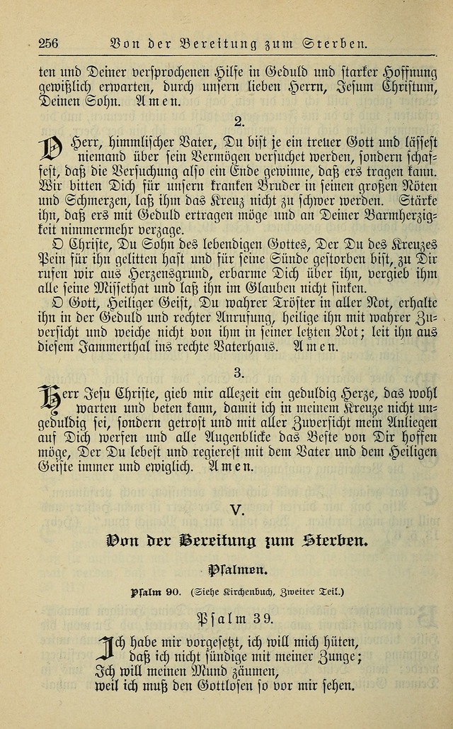 Kirchenbuch für Evangelisch-Lutherische Gemeinden page 256