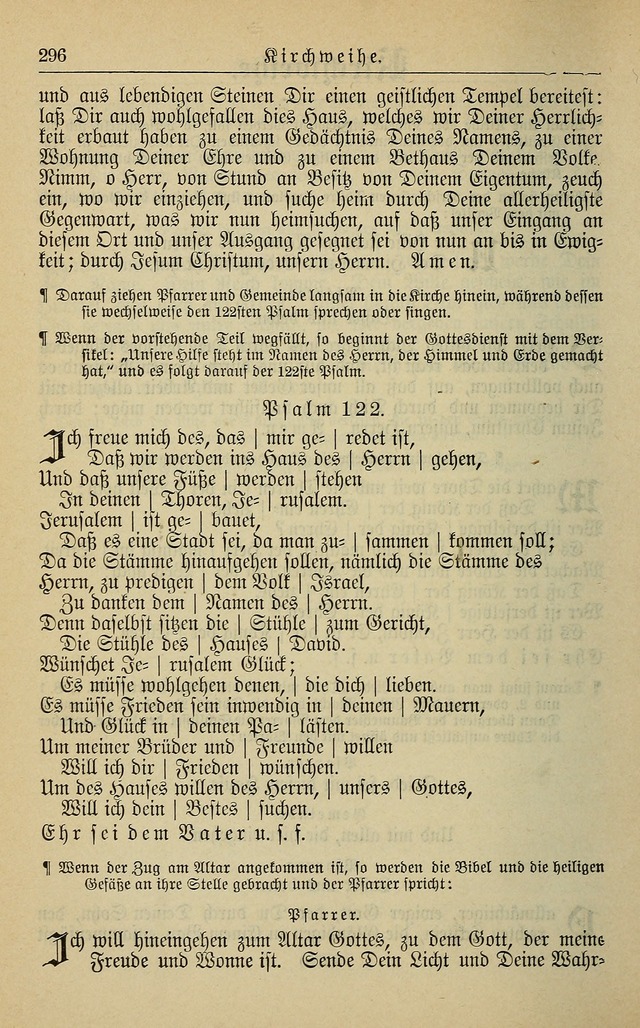 Kirchenbuch für Evangelisch-Lutherische Gemeinden page 296