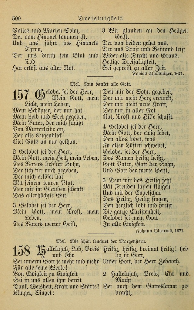 Kirchenbuch für Evangelisch-Lutherische Gemeinden page 500