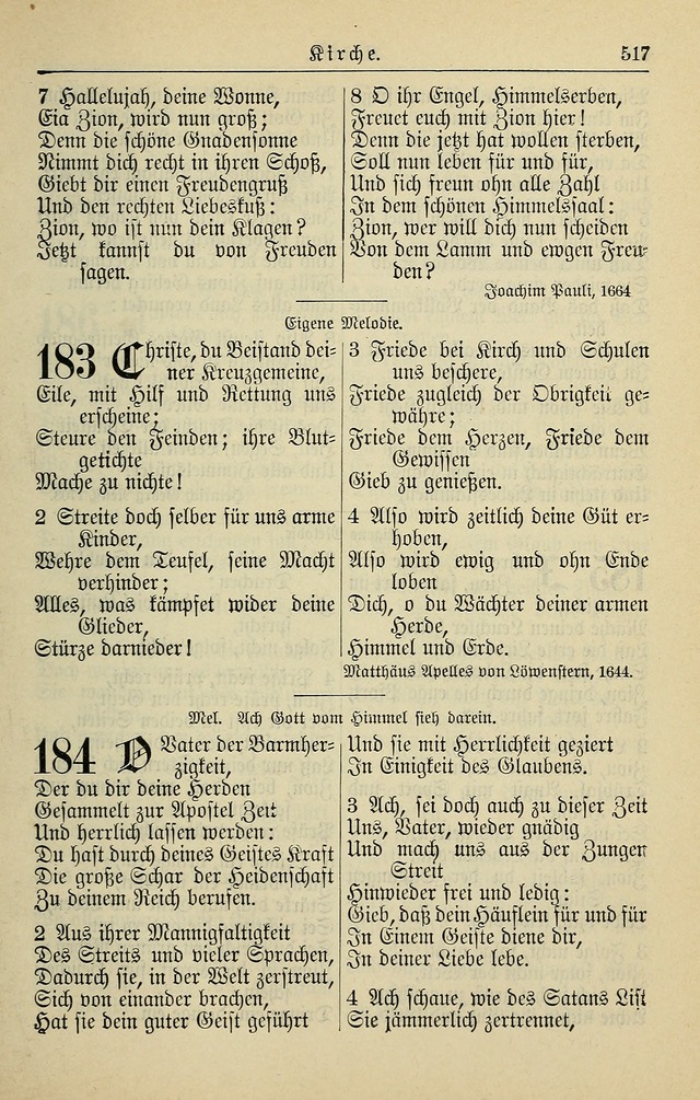 Kirchenbuch für Evangelisch-Lutherische Gemeinden page 517