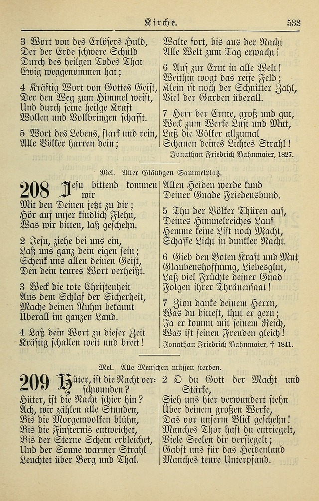 Kirchenbuch für Evangelisch-Lutherische Gemeinden page 533