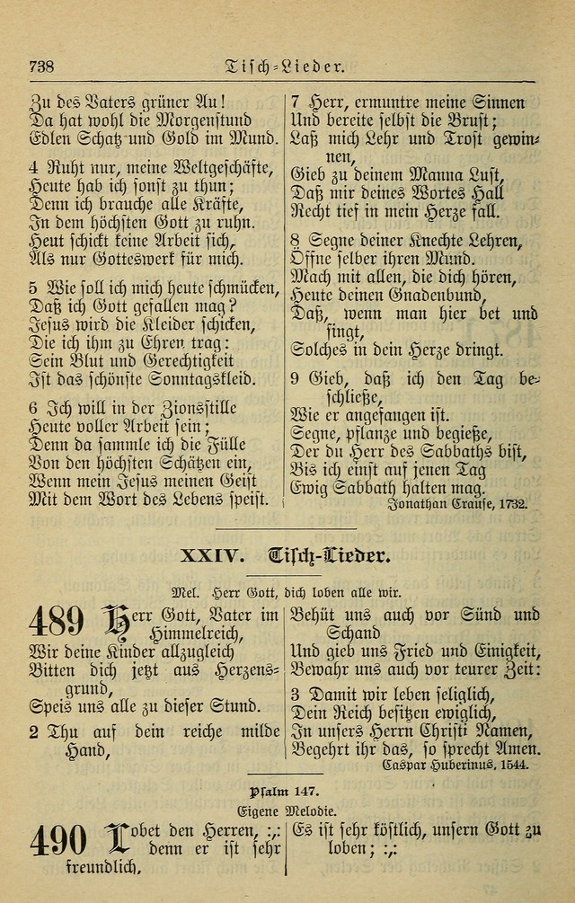 Kirchenbuch für Evangelisch-Lutherische Gemeinden page 738