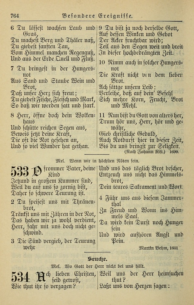 Kirchenbuch für Evangelisch-Lutherische Gemeinden page 764