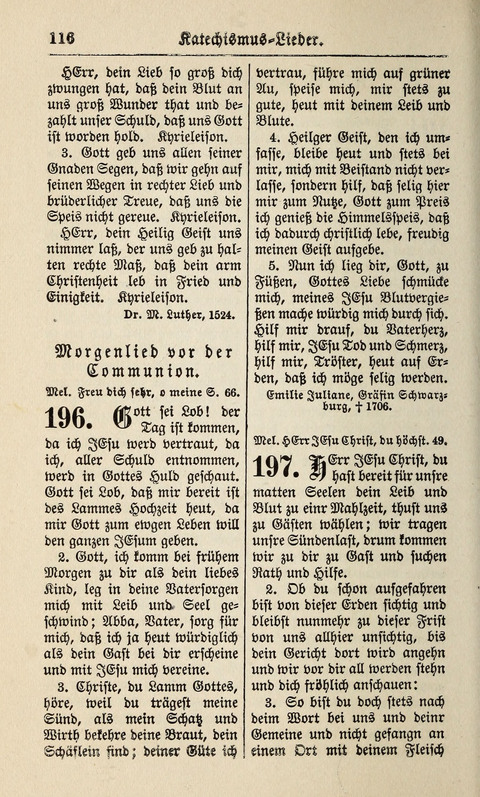 Kirchen-Gesangbuch: für Evangelisch-Lutherische Gemeinden ungeänderter Aubsburgischer Confession page 116