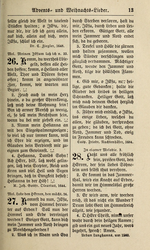 Kirchen-Gesangbuch: für Evangelisch-Lutherische Gemeinden ungeänderter Aubsburgischer Confession page 13
