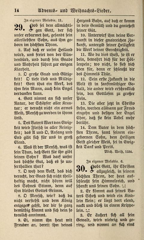 Kirchen-Gesangbuch: für Evangelisch-Lutherische Gemeinden ungeänderter Aubsburgischer Confession page 14