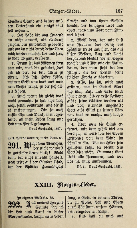 Kirchen-Gesangbuch: für Evangelisch-Lutherische Gemeinden ungeänderter Aubsburgischer Confession page 187