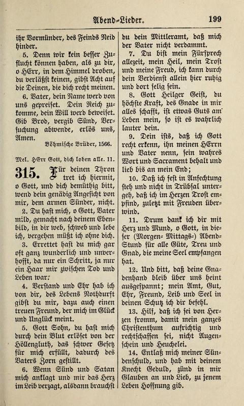 Kirchen-Gesangbuch: für Evangelisch-Lutherische Gemeinden ungeänderter Aubsburgischer Confession page 199