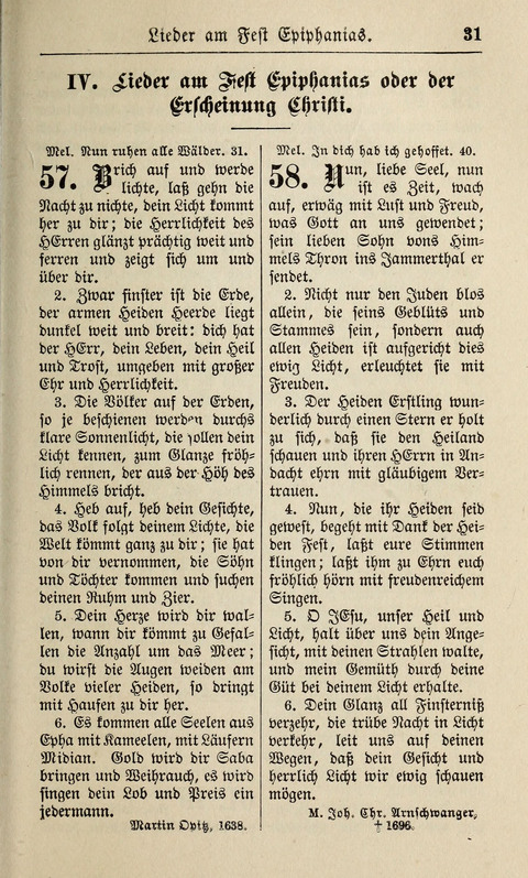 Kirchen-Gesangbuch: für Evangelisch-Lutherische Gemeinden ungeänderter Aubsburgischer Confession page 31