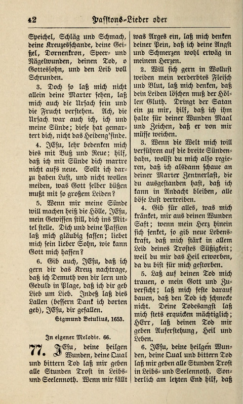 Kirchen-Gesangbuch: für Evangelisch-Lutherische Gemeinden ungeänderter Aubsburgischer Confession page 42