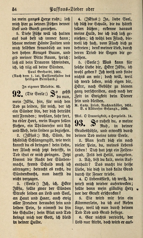 Kirchen-Gesangbuch: für Evangelisch-Lutherische Gemeinden ungeänderter Aubsburgischer Confession page 54