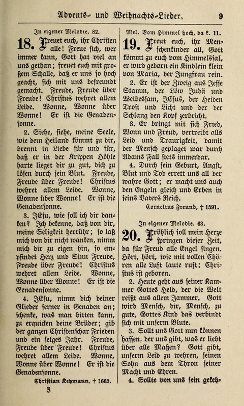 Kirchen-Gesangbuch: für Evangelisch-Lutherische Gemeinden ungeänderter Aubsburgischer Confession page 9