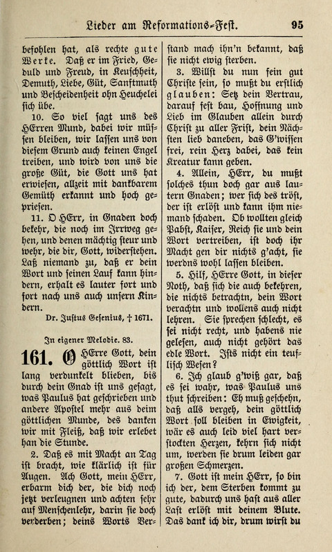 Kirchen-Gesangbuch: für Evangelisch-Lutherische Gemeinden ungeänderter Aubsburgischer Confession page 95