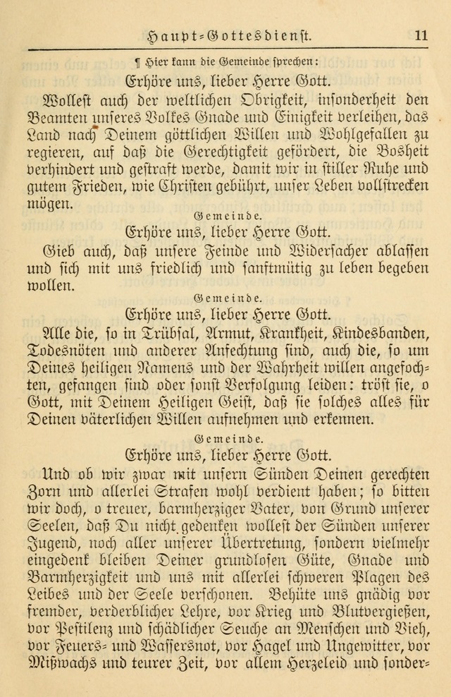 Kirchenbuch für Evangelisch-Lutherische Gemeinden page 11