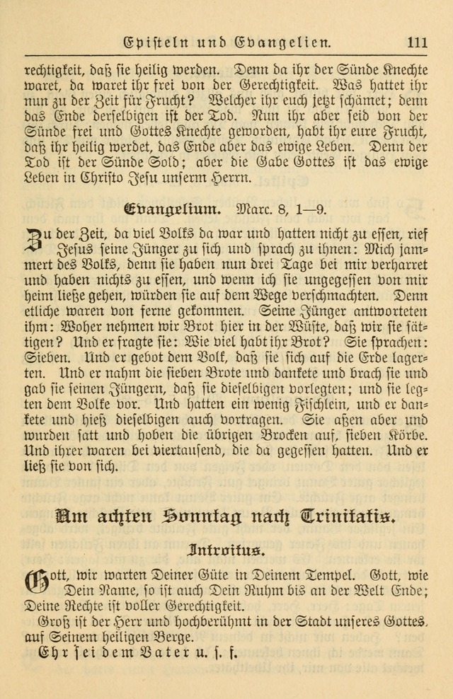 Kirchenbuch für Evangelisch-Lutherische Gemeinden page 111