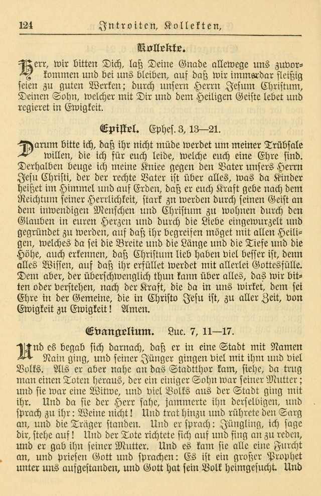 Kirchenbuch für Evangelisch-Lutherische Gemeinden page 124