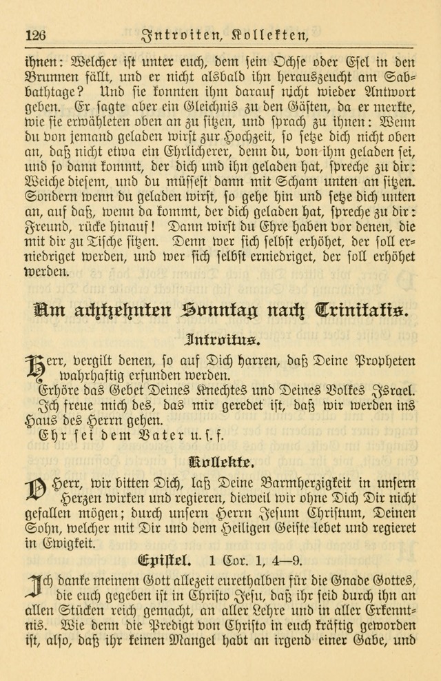 Kirchenbuch für Evangelisch-Lutherische Gemeinden page 126