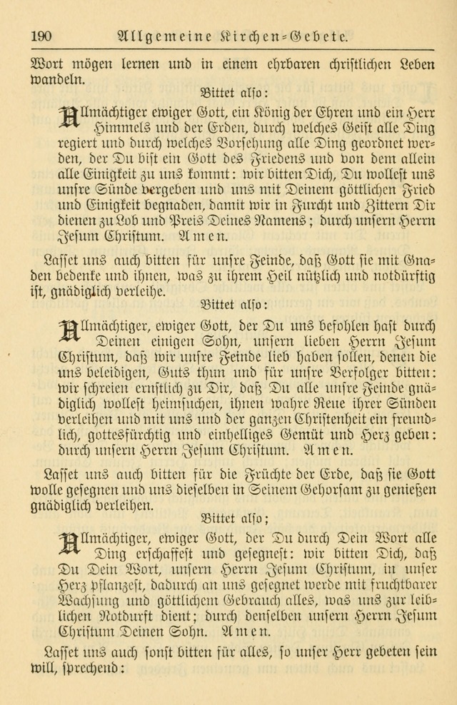Kirchenbuch für Evangelisch-Lutherische Gemeinden page 190