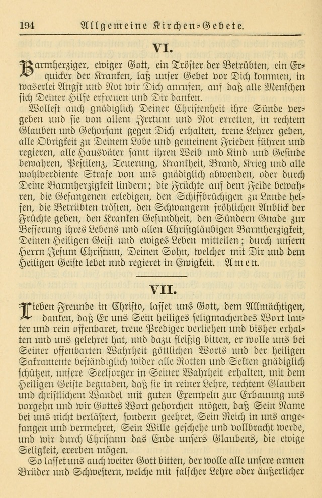 Kirchenbuch für Evangelisch-Lutherische Gemeinden page 194