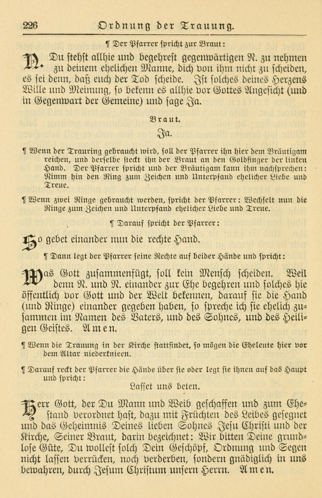 Kirchenbuch für Evangelisch-Lutherische Gemeinden page 226