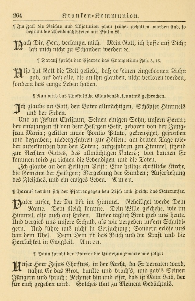 Kirchenbuch für Evangelisch-Lutherische Gemeinden page 264