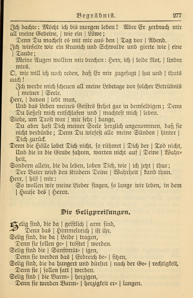 Kirchenbuch für Evangelisch-Lutherische Gemeinden page 277