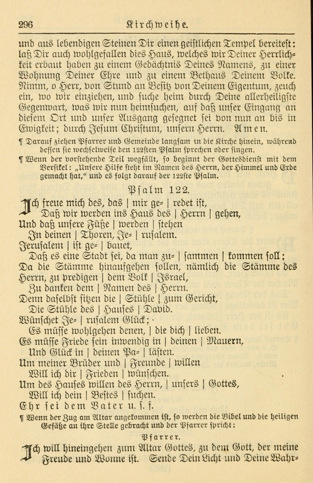 Kirchenbuch für Evangelisch-Lutherische Gemeinden page 296