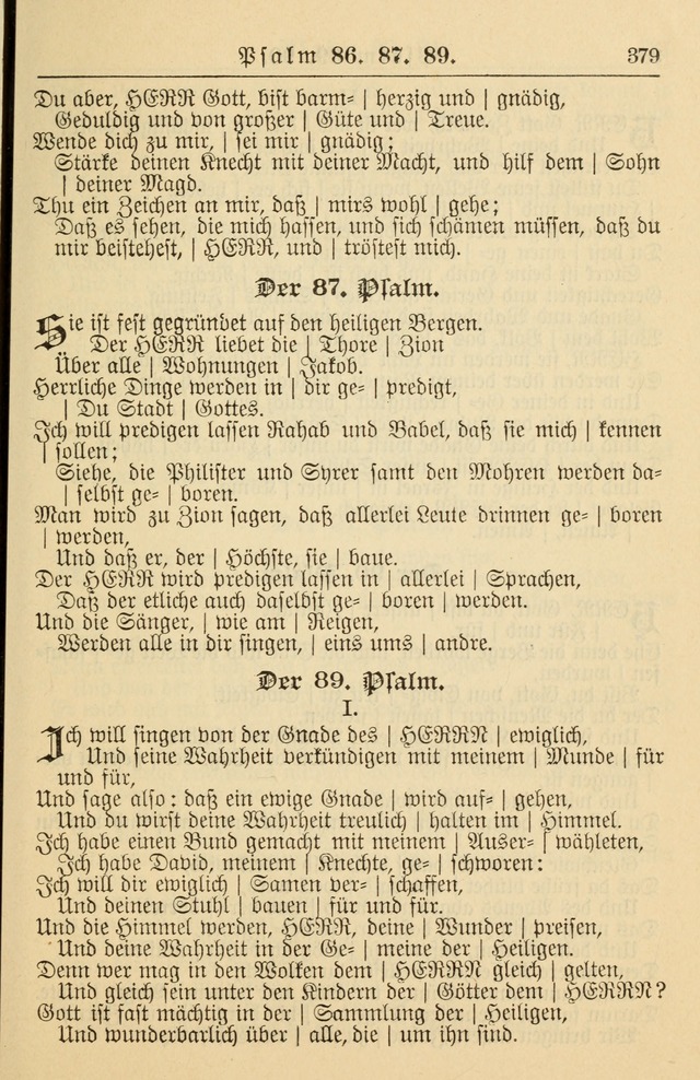 Kirchenbuch für Evangelisch-Lutherische Gemeinden page 379