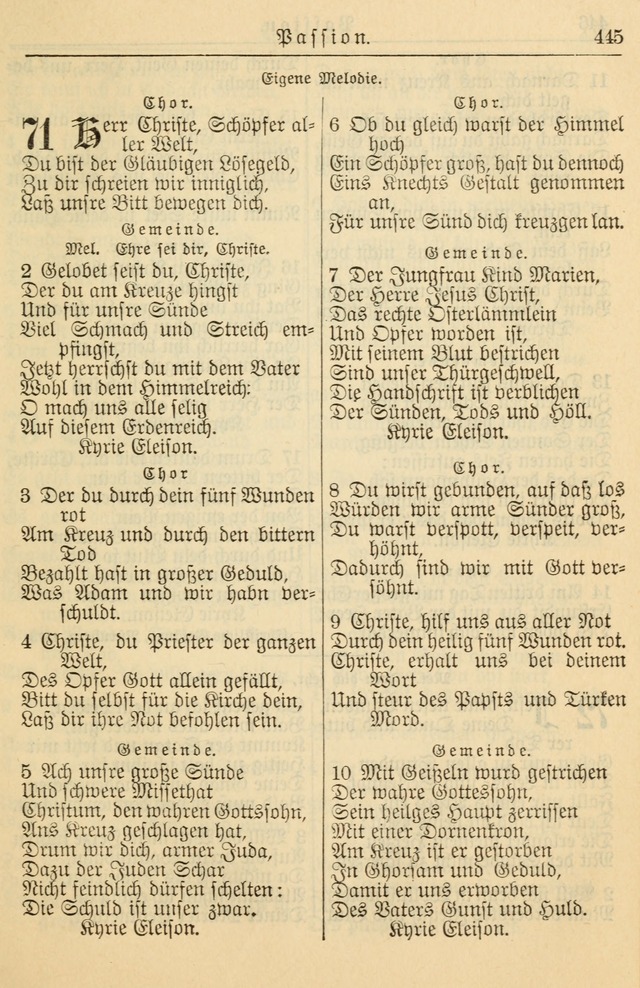 Kirchenbuch für Evangelisch-Lutherische Gemeinden page 445