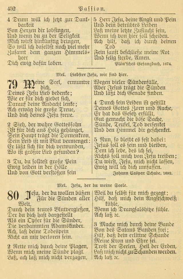 Kirchenbuch für Evangelisch-Lutherische Gemeinden page 452