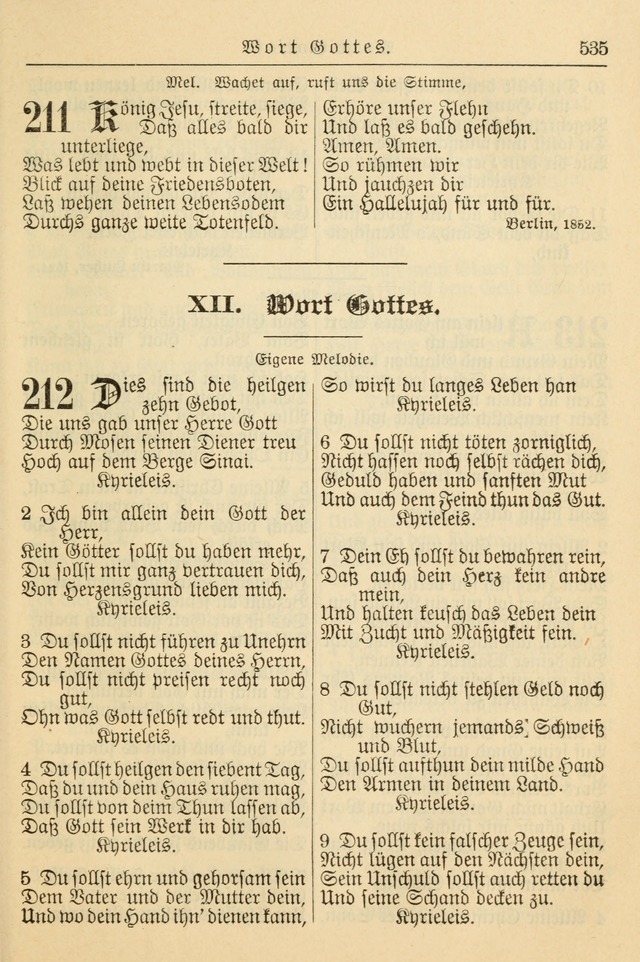 Kirchenbuch für Evangelisch-Lutherische Gemeinden page 535