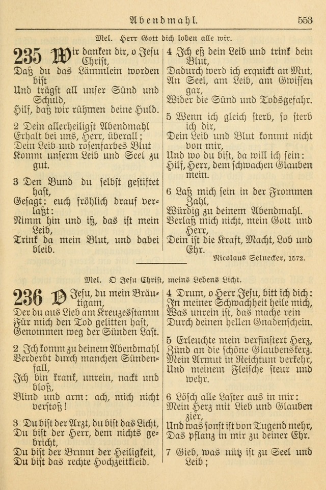 Kirchenbuch für Evangelisch-Lutherische Gemeinden page 553