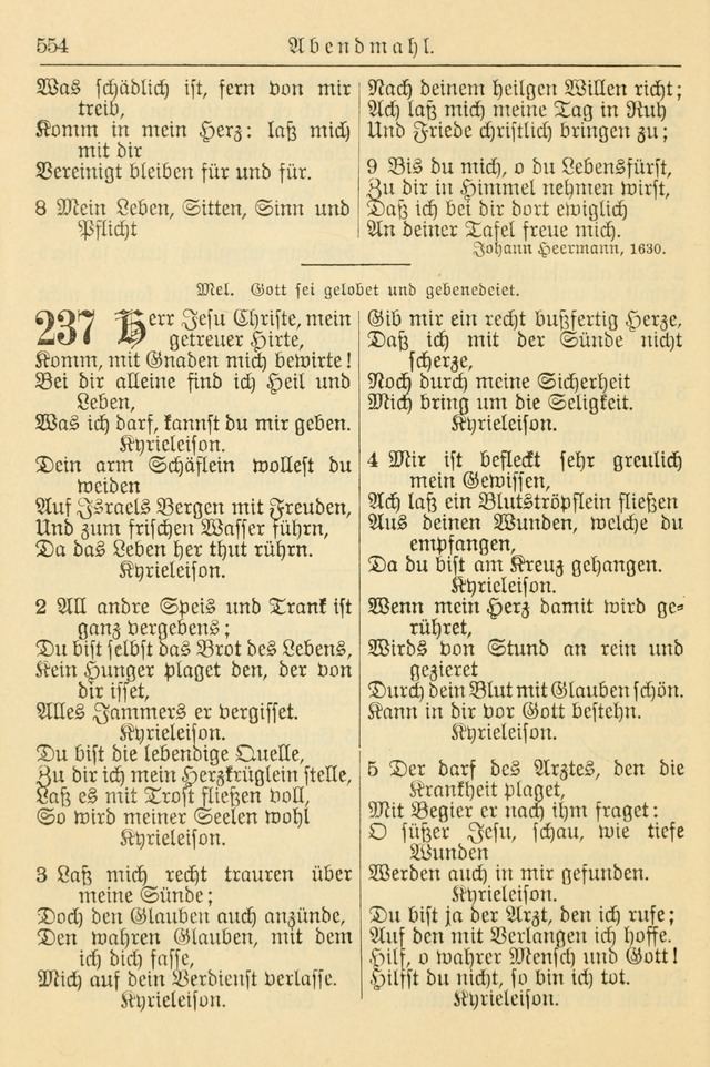 Kirchenbuch für Evangelisch-Lutherische Gemeinden page 554