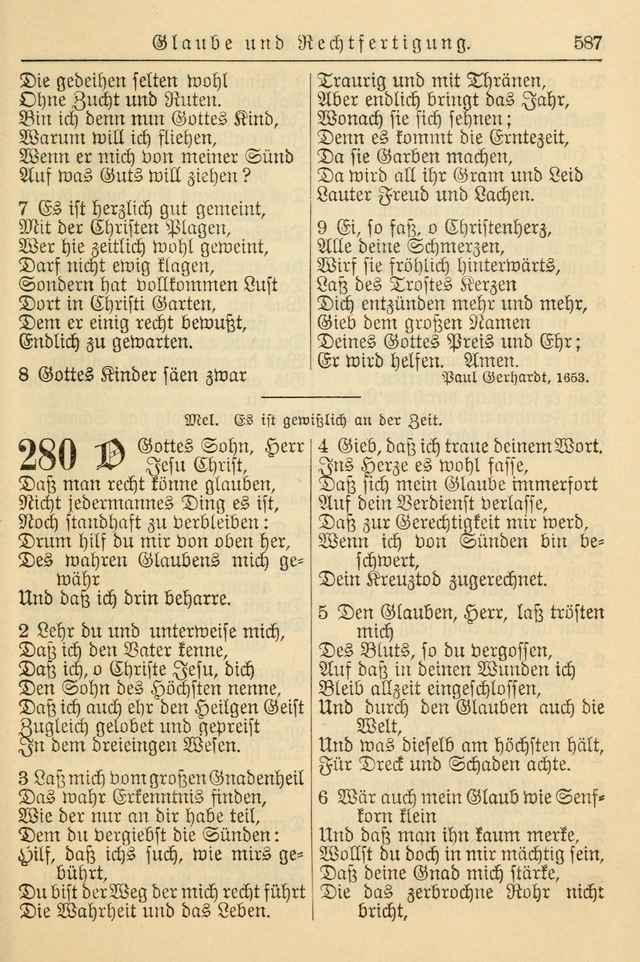 Kirchenbuch für Evangelisch-Lutherische Gemeinden page 587