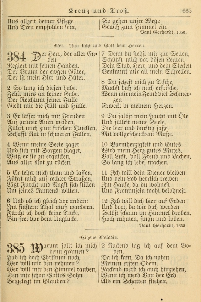 Kirchenbuch für Evangelisch-Lutherische Gemeinden page 665