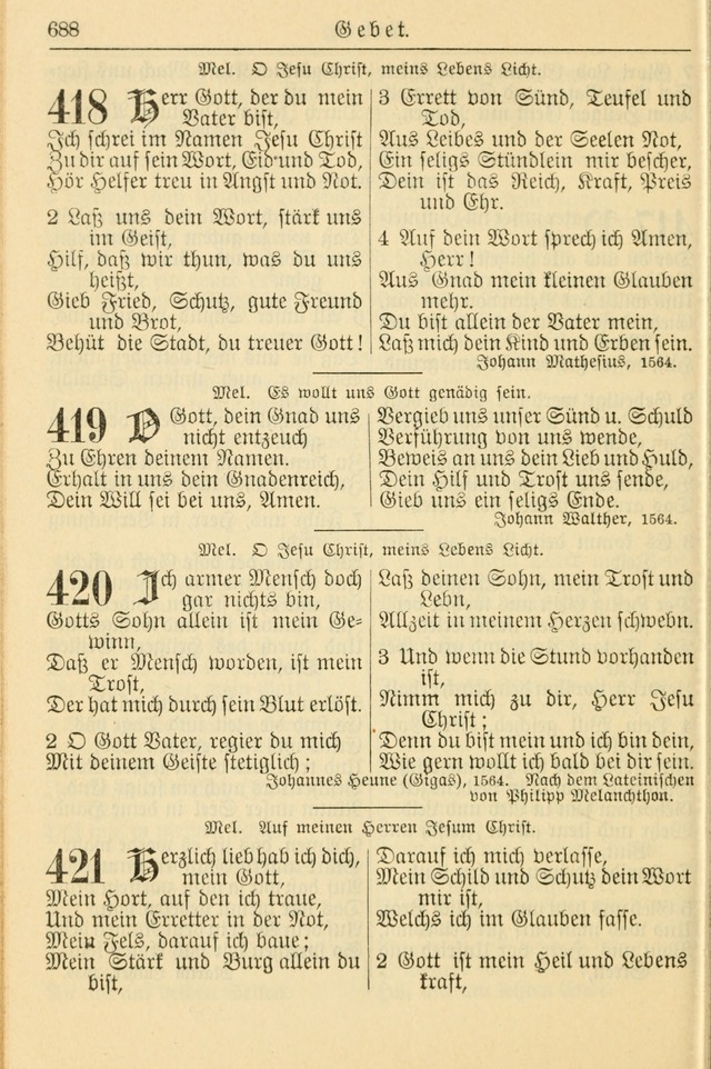 Kirchenbuch für Evangelisch-Lutherische Gemeinden page 688