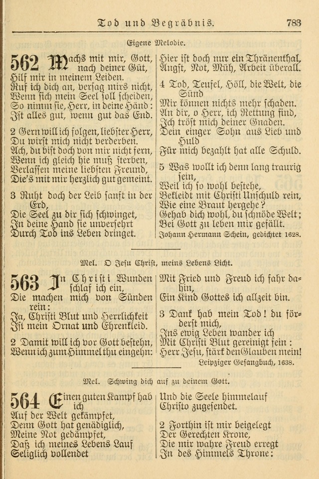 Kirchenbuch für Evangelisch-Lutherische Gemeinden page 783