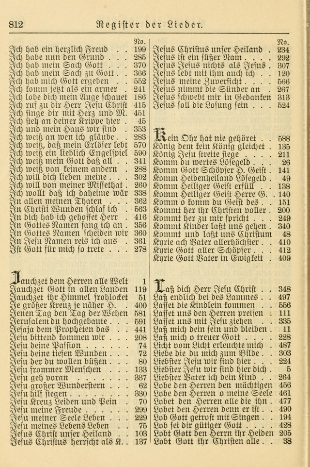 Kirchenbuch für Evangelisch-Lutherische Gemeinden page 812