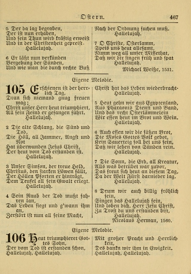 Kirchenbuch für Evangelisch-Lutherische Gemeinden: Herausgegeben von der Allgemeinen Versammlung der Evangelisch-Lutherischen Kirche in Nord Amerika (Neue und Verb. Aus.) page 467