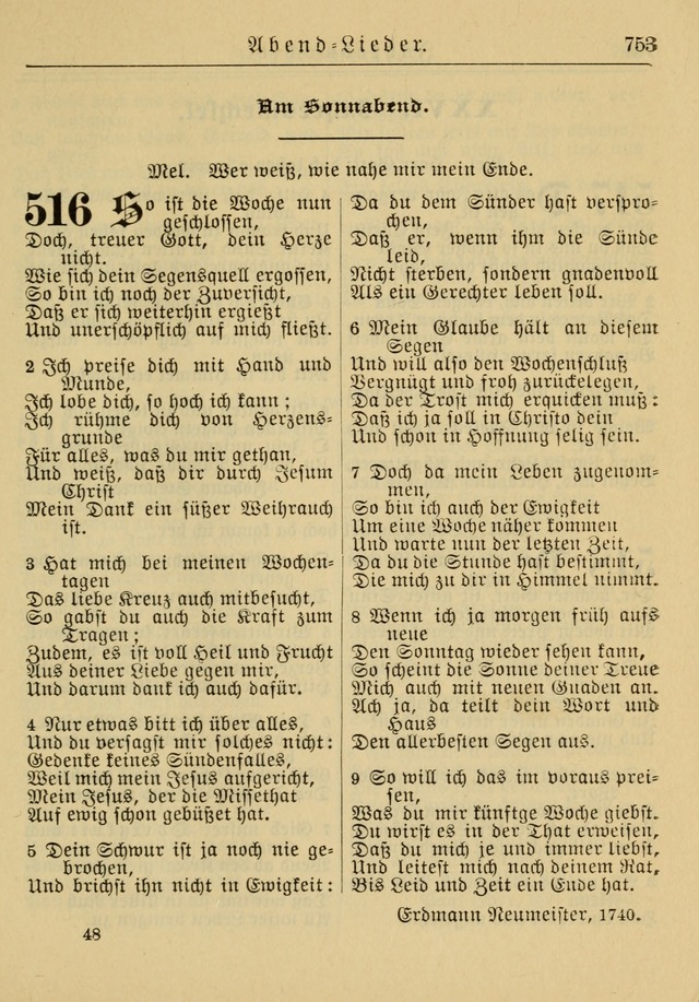 Kirchenbuch für Evangelisch-Lutherische Gemeinden: Herausgegeben von der Allgemeinen Versammlung der Evangelisch-Lutherischen Kirche in Nord Amerika (Neue und Verb. Aus.) page 753