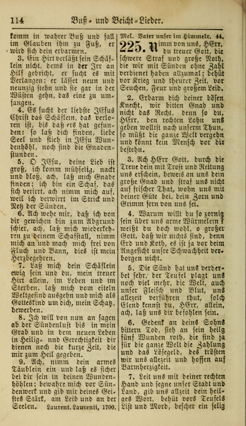 Kirchen-Gesangbuch für Evang.-Lutherische Gemeinden: ungeänderter Augsburgischer Confession, darin des seligen Dr. Martin Luthers und anderer geistreichen Lehrer gebräuchlichste Kirchen-Lieder... page 116