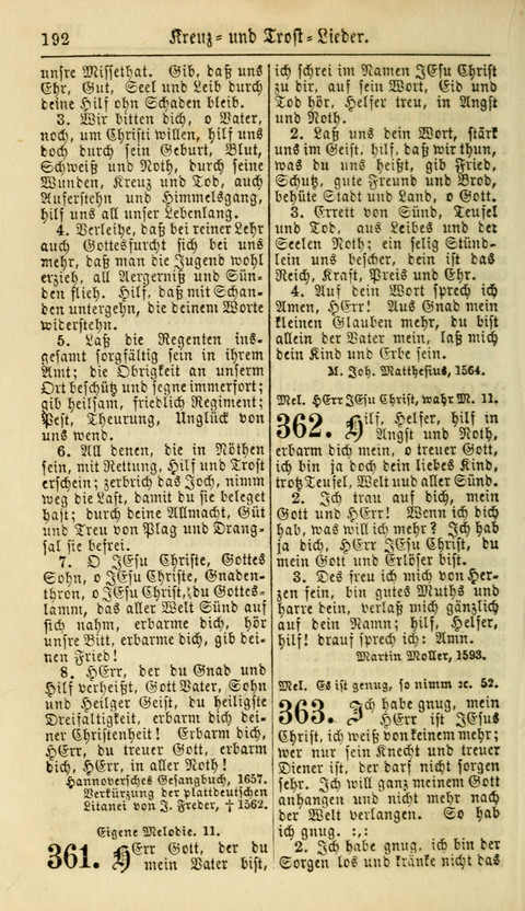 Kirchen-Gesangbuch für Evang.-Lutherische Gemeinden: ungeänderter Augsburgischer Confession, darin des seligen Dr. Martin Luthers und anderer geistreichen Lehrer gebräuchlichste Kirchen-Lieder... page 194